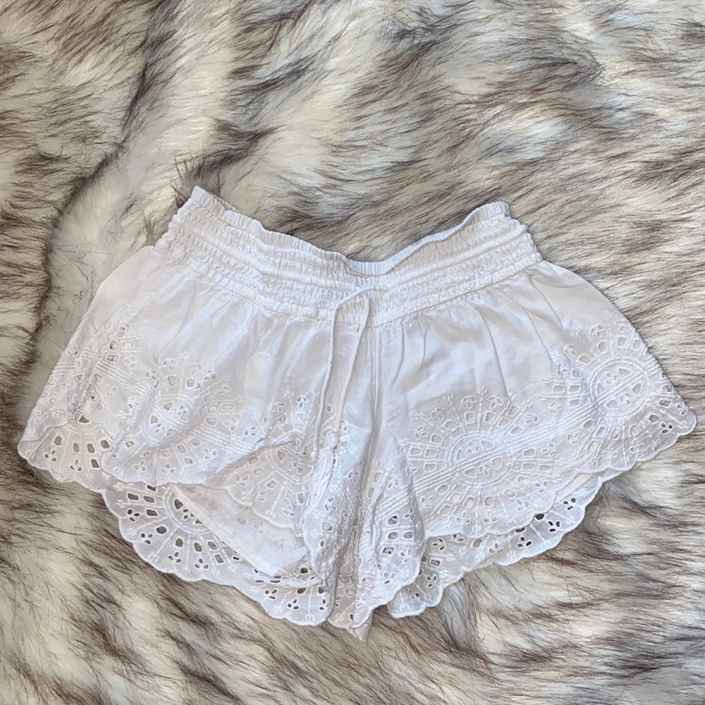 Rip Curl White Lace Shorts